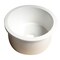 Alfi Brand White Round 18" x 18" Undermount / Drop In Fireclay Prep Sink ABF1818R-W - alternate 4